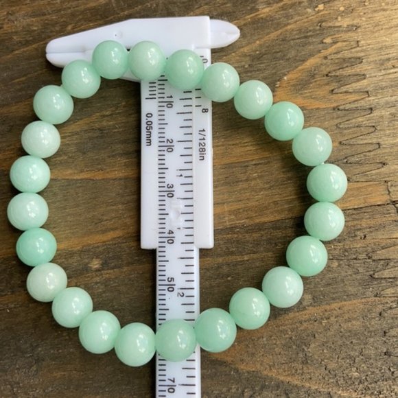 AQUAMARINE BEADS BOHO BRACELET - Picture 3 of 5